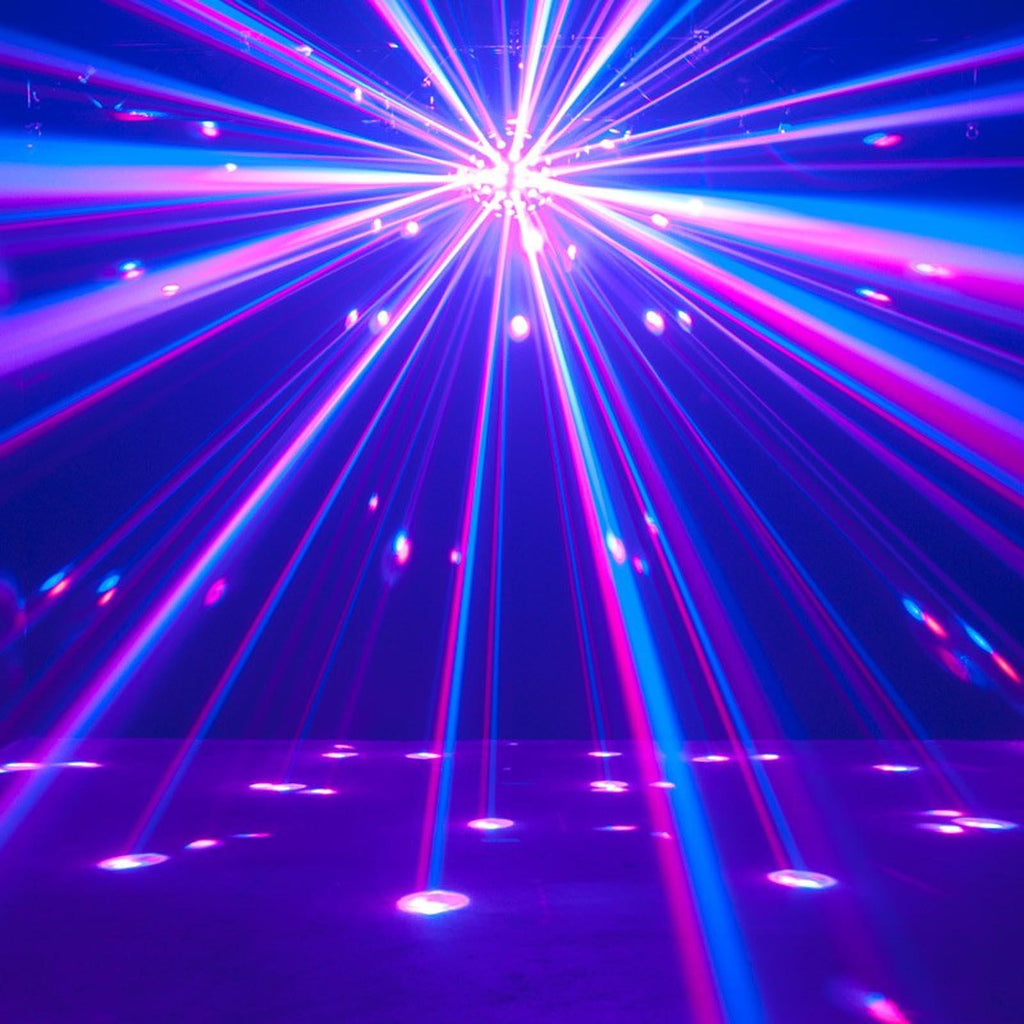 American DJ Starburst HEX LED Sphere Light and the Hurricane 700 Fog Machine