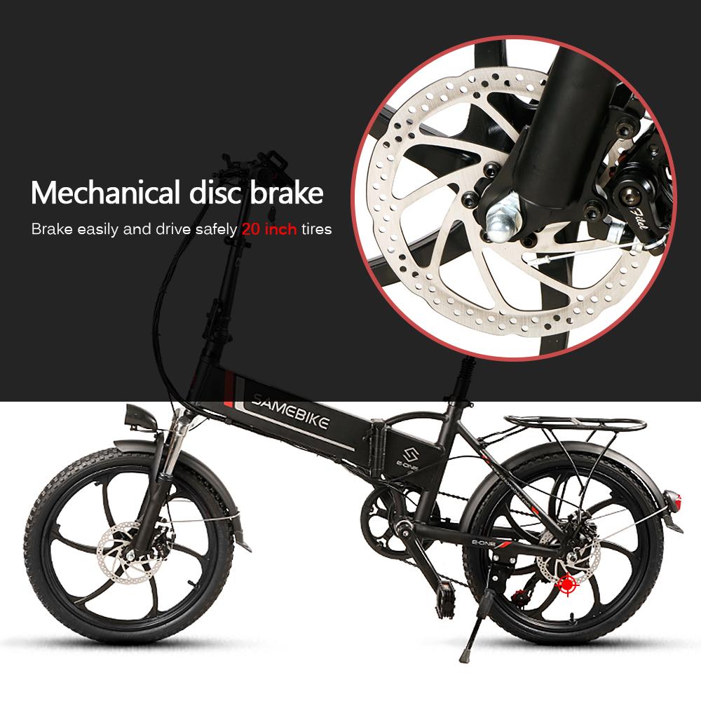 20 Inch Folding Electric Bike Power Assist Electric Bicycle E-Bike Scooter 350W Motor Conjoined Rim