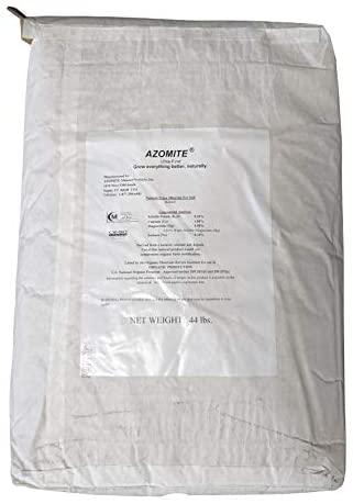 ultra fine azomite rock dust volcanic ash (certified dealer) organic trace minerals 44 pounds