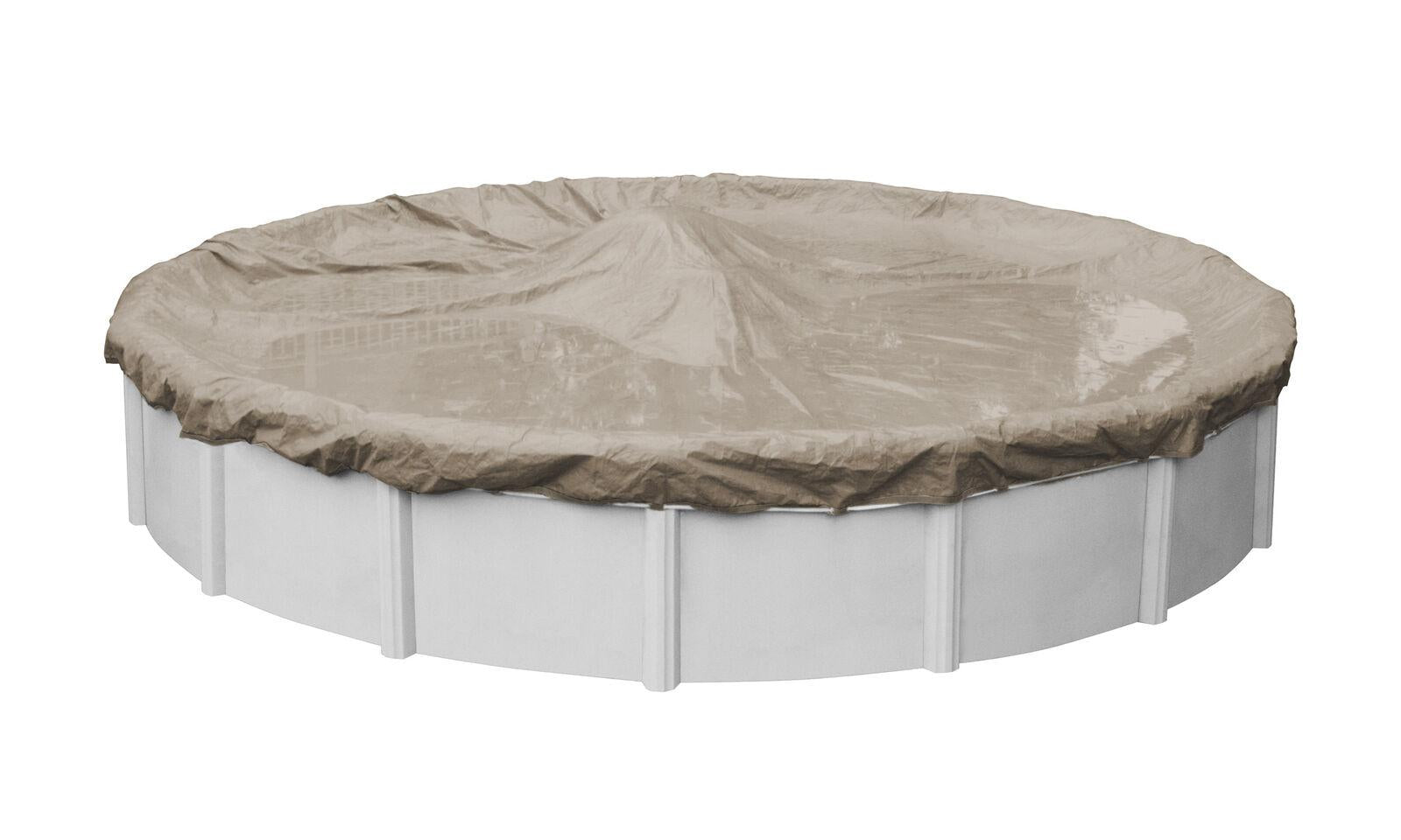 30' round above ground swimming pool winter cover 12 year - sand