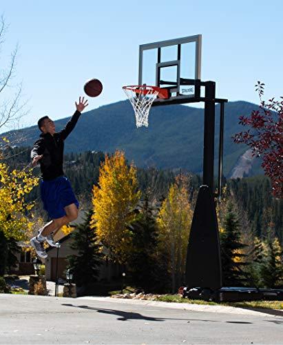 Spalding 54 Inch NBA Glass Backboard Portable Basketball System