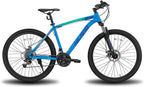 Hiland 26/27.5 Inch Mountain Bike  21 Speed MTB Bicycle with Suspension Fork,Dual-Disc Brake,Fenders Urban Commuter City Bicycle