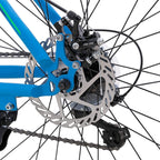 Hiland 26/27.5 Inch Mountain Bike  21 Speed MTB Bicycle with Suspension Fork,Dual-Disc Brake,Fenders Urban Commuter City Bicycle