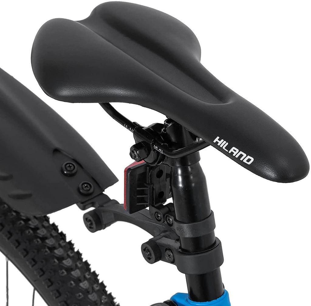 Hiland 26/27.5 Inch Mountain Bike  21 Speed MTB Bicycle with Suspension Fork,Dual-Disc Brake,Fenders Urban Commuter City Bicycle