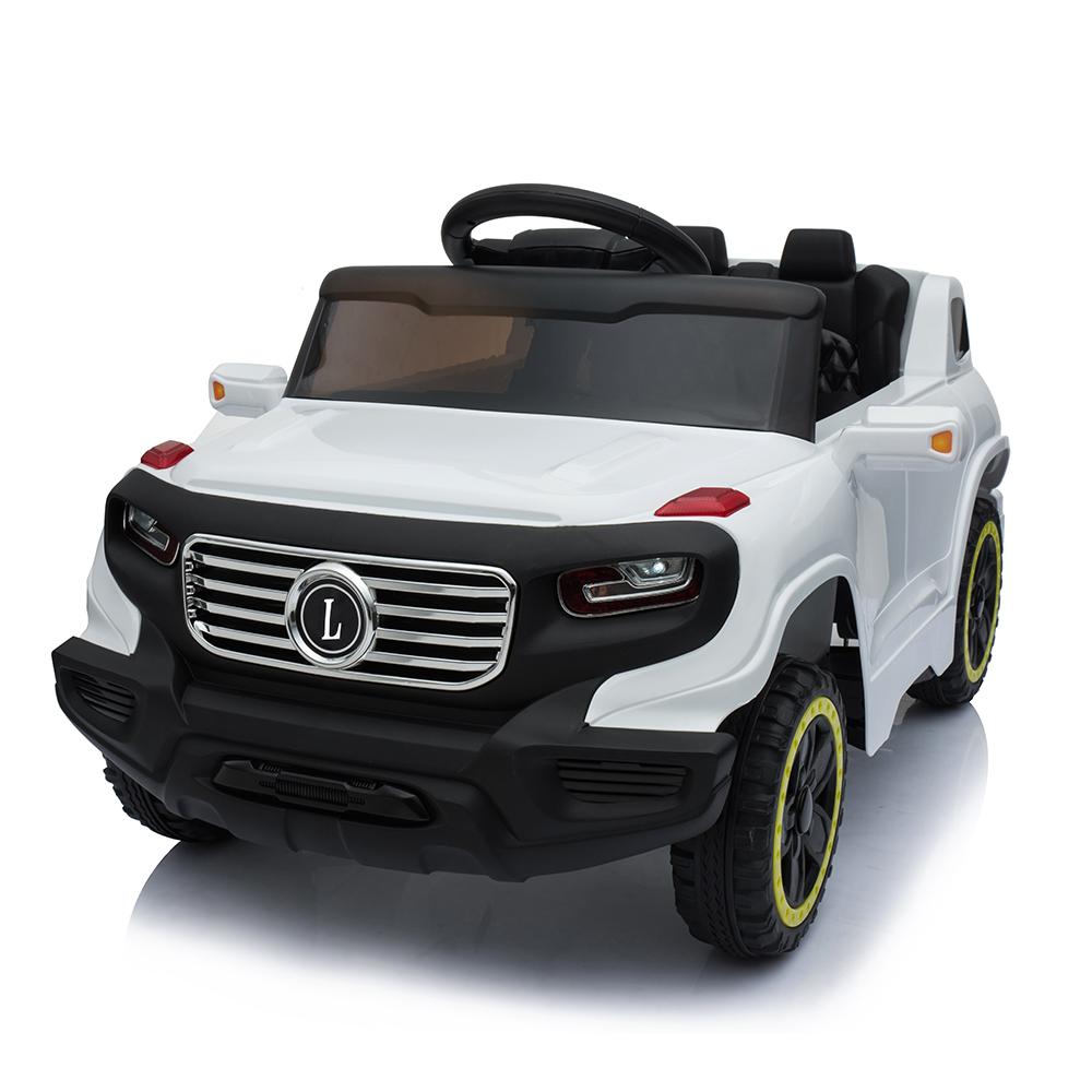 Kids Electric Car, Childs toy electric cars with 2 Seater, 2-Seater Kids Ride On Car w/ Remote Contro (White)