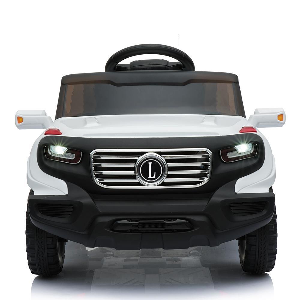 Kids Electric Car, Childs toy electric cars with 2 Seater, 2-Seater Kids Ride On Car w/ Remote Contro (White)