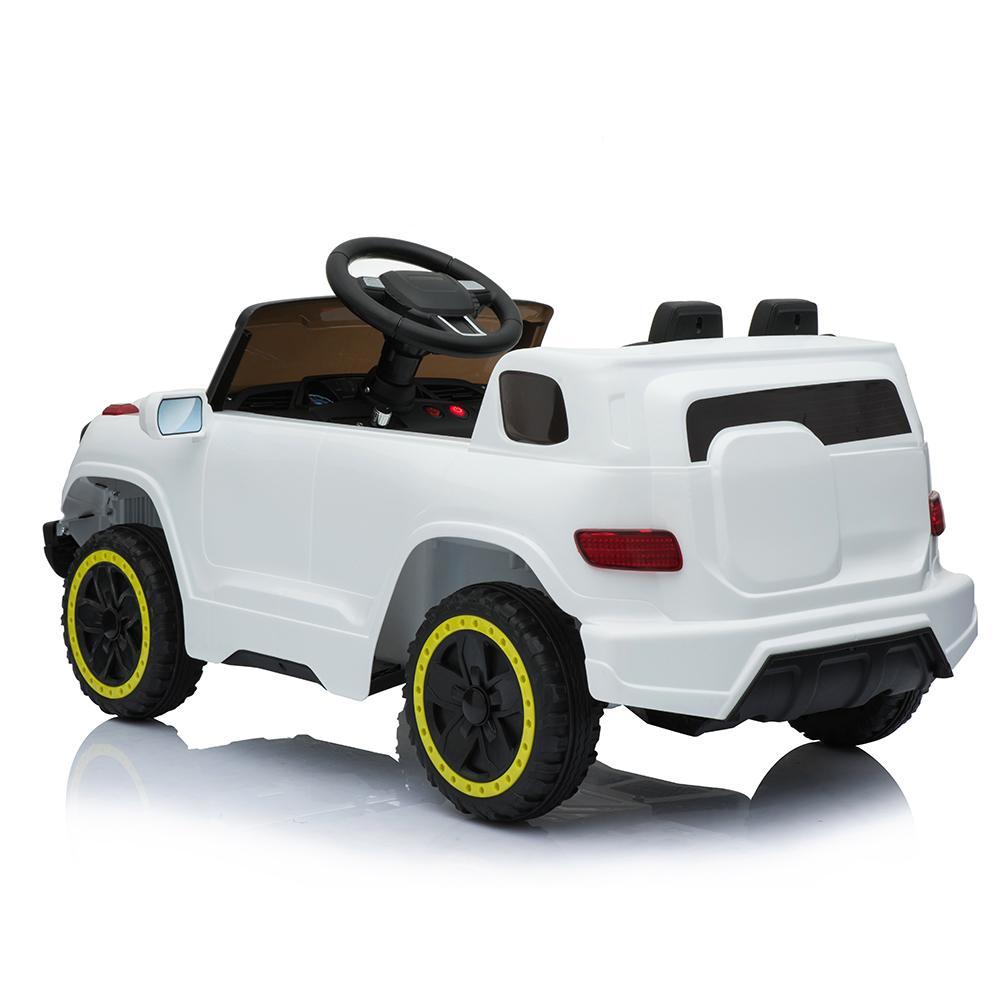 Kids Electric Car, Childs toy electric cars with 2 Seater, 2-Seater Kids Ride On Car w/ Remote Contro (White)
