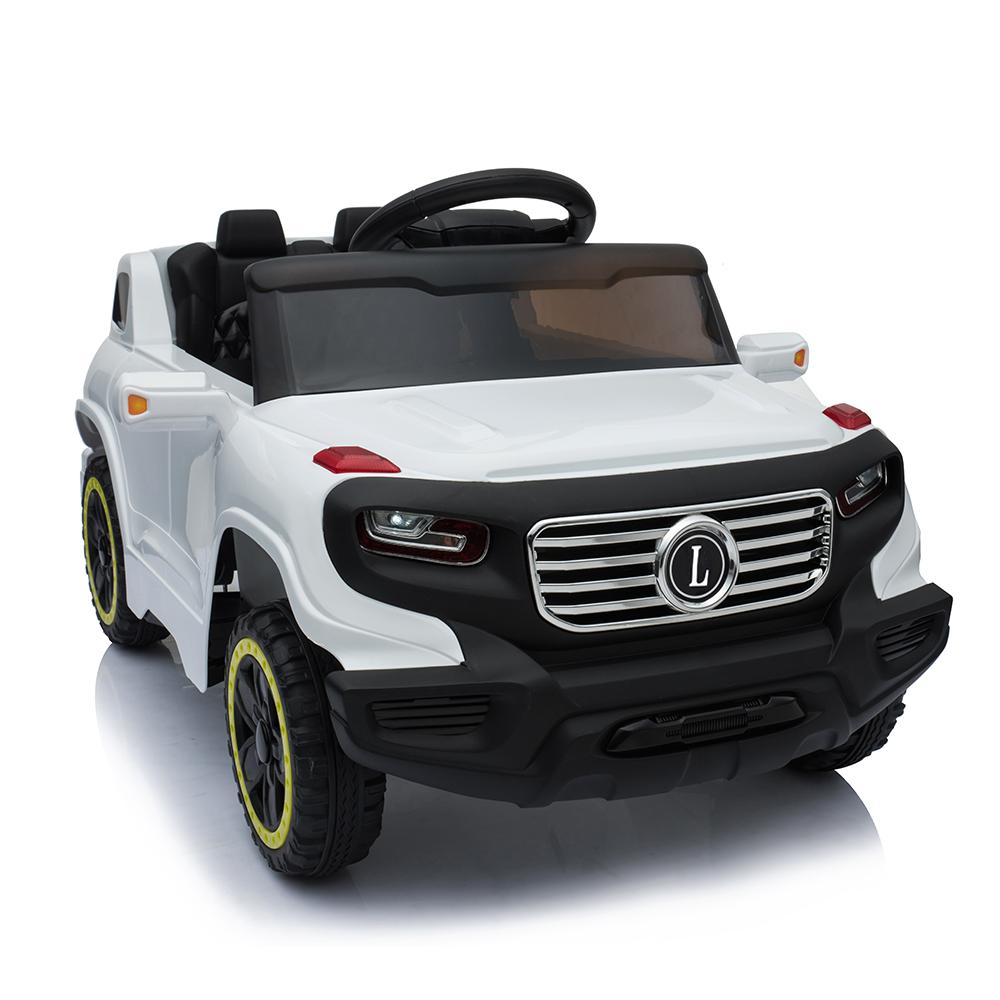 Kids Electric Car, Childs toy electric cars with 2 Seater, 2-Seater Kids Ride On Car w/ Remote Contro (White)