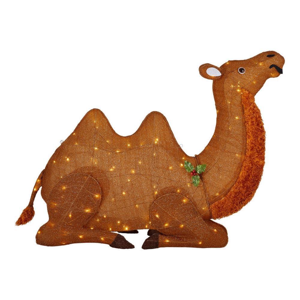 40 in Warm White LED Camel Holiday Yard Decoration