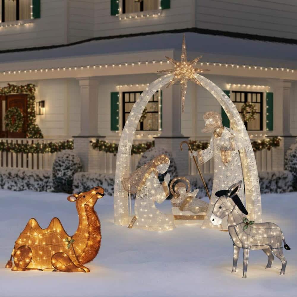 40 in Warm White LED Camel Holiday Yard Decoration