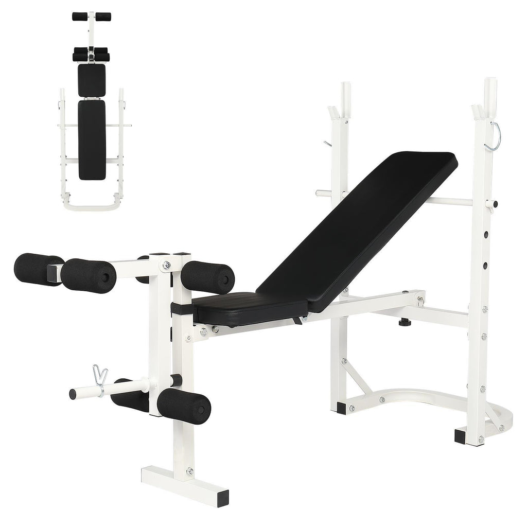 SamyoHome Adjustable Olympic Workout Bench, for Home Gym Strength Training