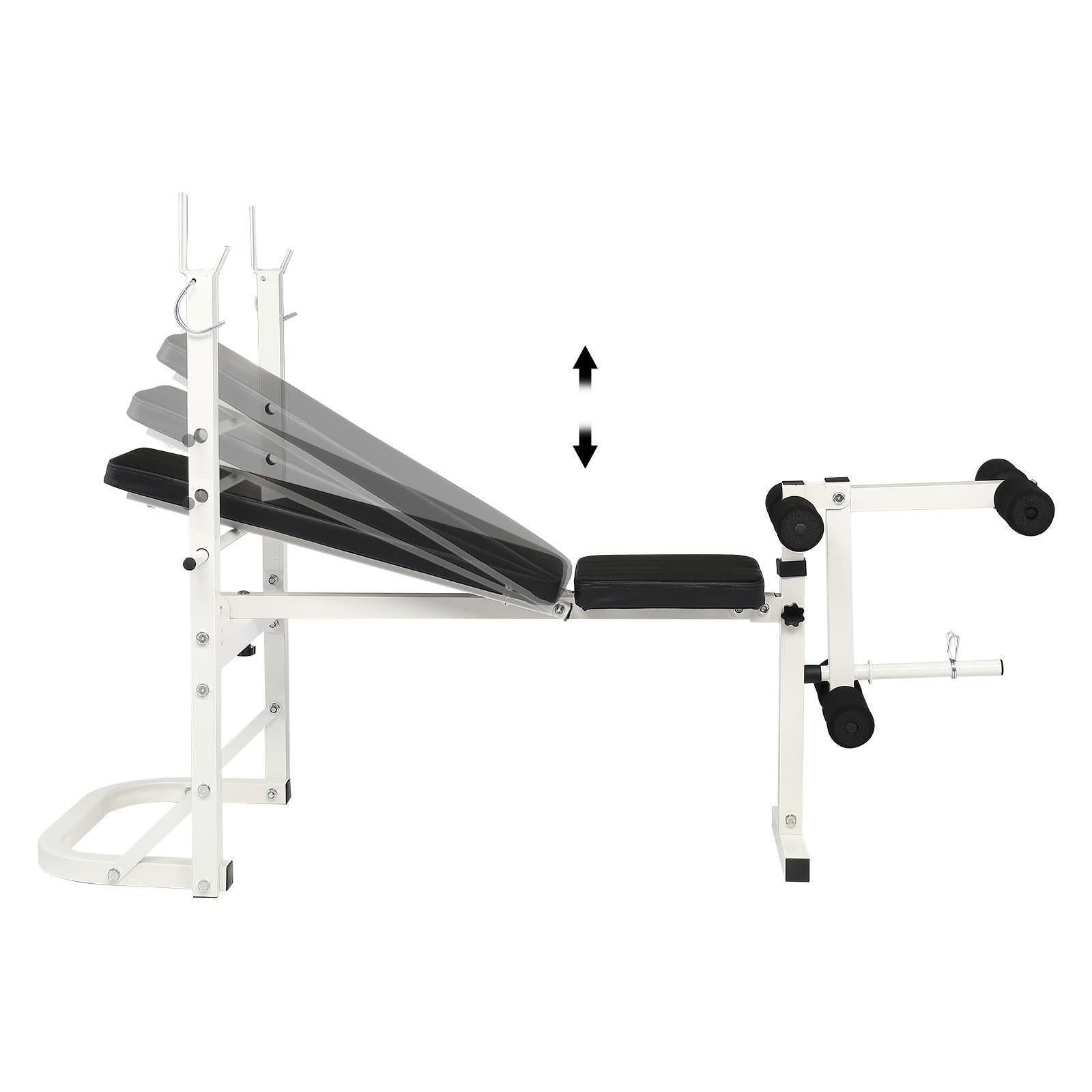UBesGoo Olympic Weight Lifting Bench Set, with Leg Lift Curl Developer Extension, 440 lb Weights Capacity