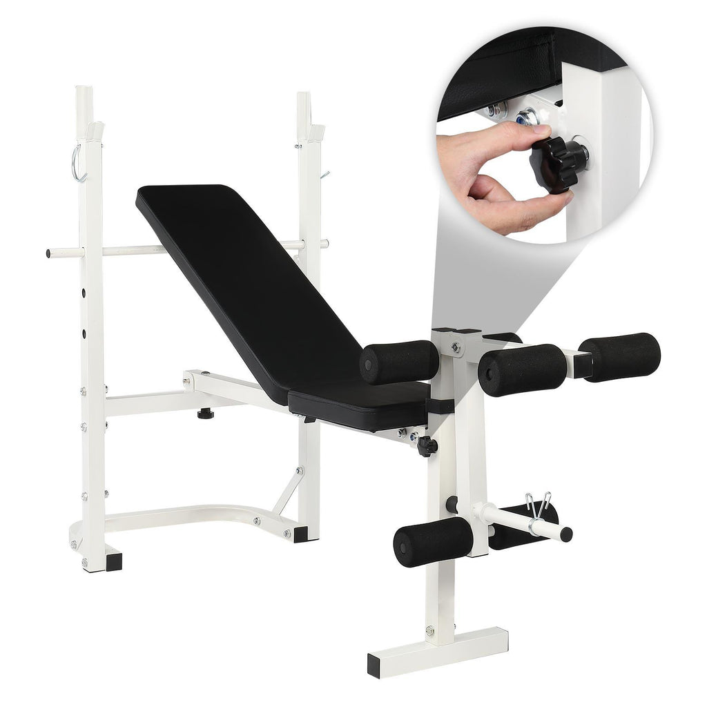 SamyoHome Adjustable Olympic Workout Bench, for Home Gym Strength Training