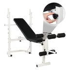 SamyoHome Adjustable Olympic Workout Bench, for Home Gym Strength Training