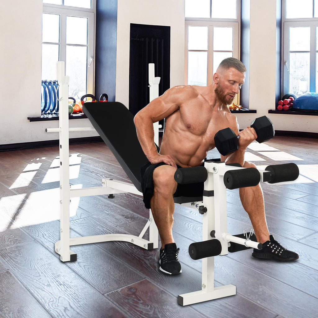 SamyoHome Adjustable Olympic Workout Bench, for Home Gym Strength Training