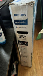 phillips 55" inch 4k android smart tv hdr led uhd google assistant