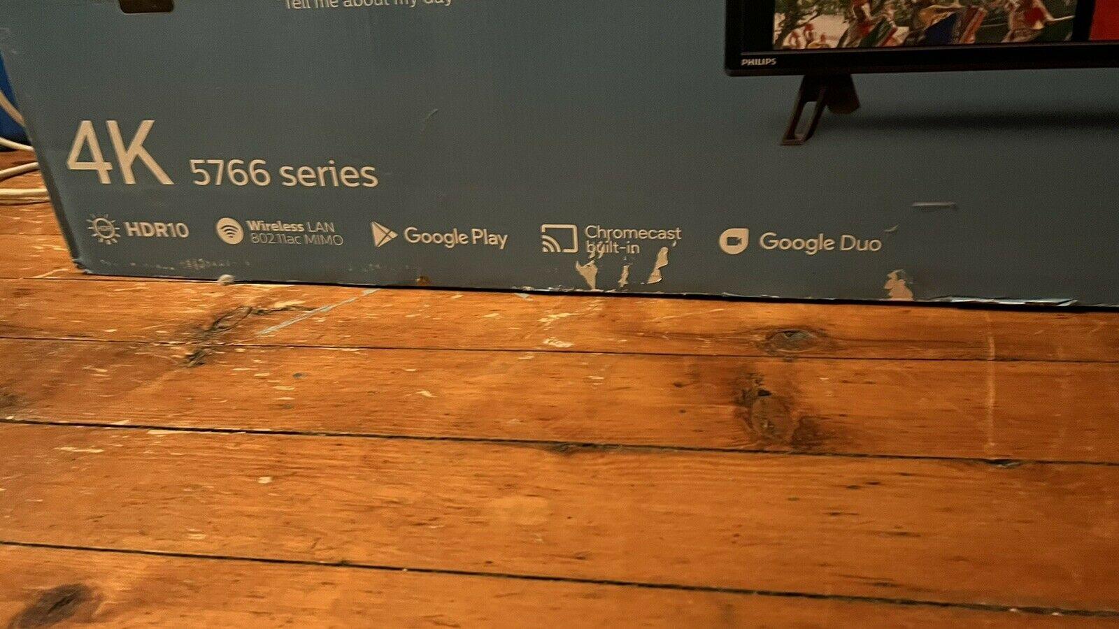phillips 55" inch 4k android smart tv hdr led uhd google assistant