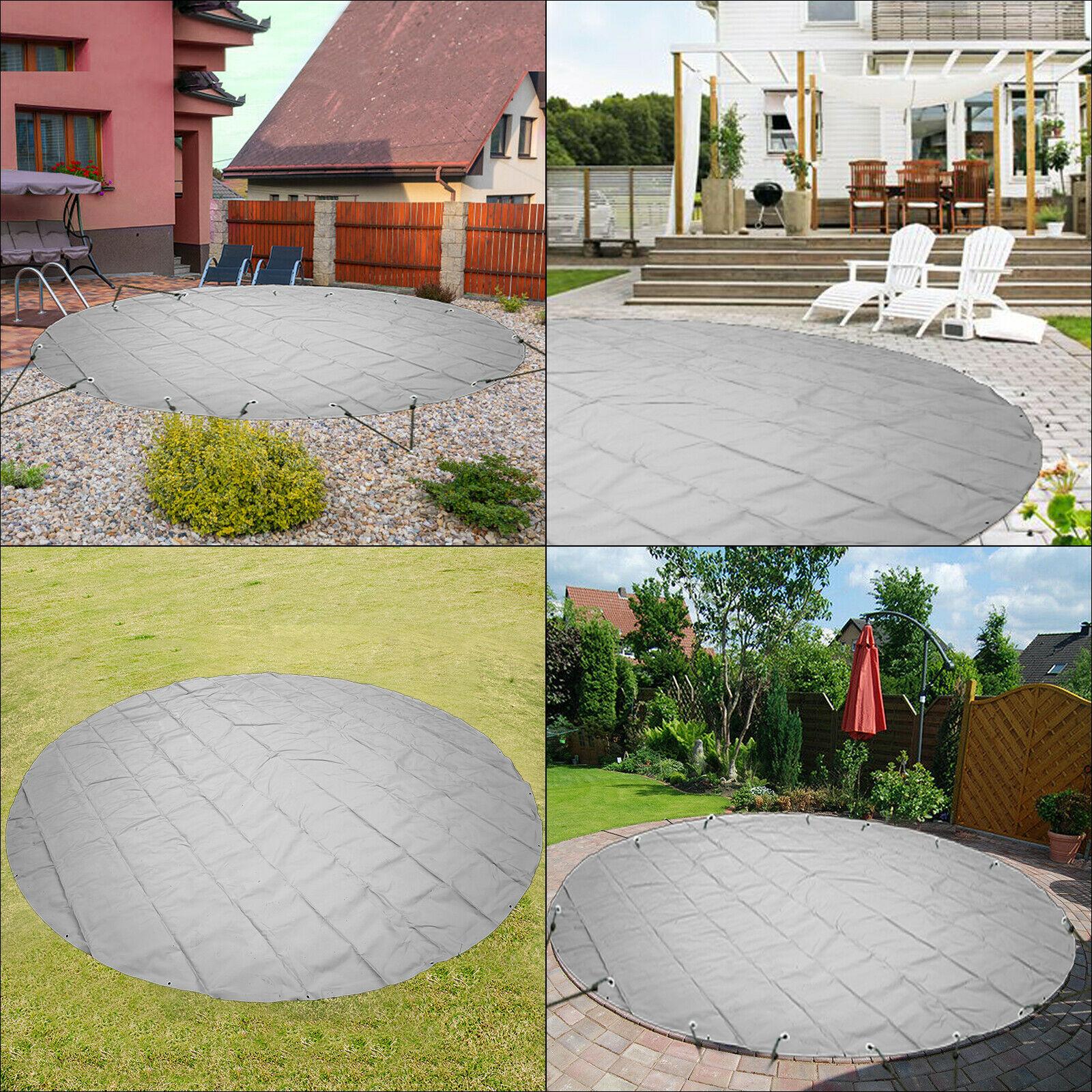vevor pool safety cover in-ground pool cover 16 ft dia. pvc pool cover, round