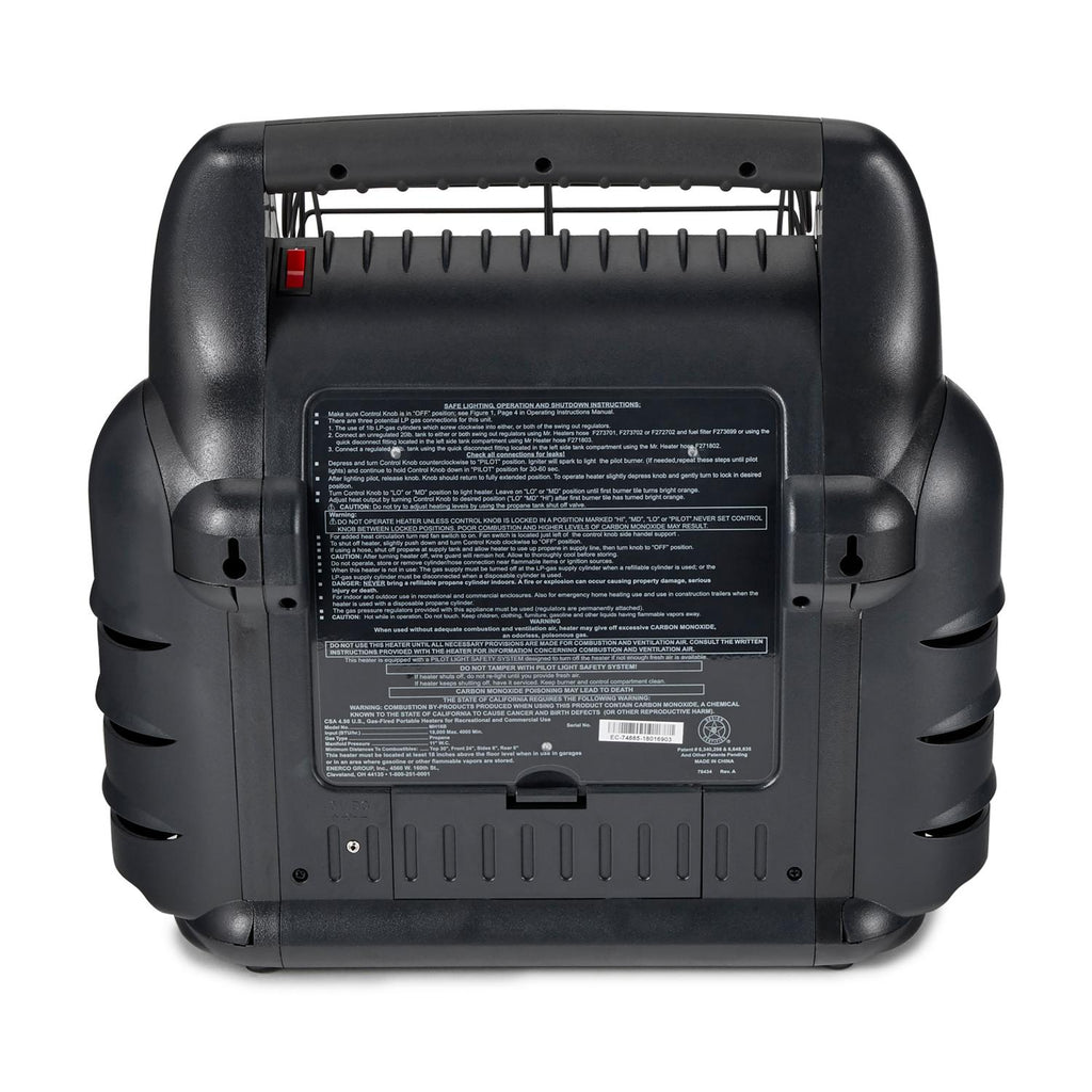 Mr. Heater Big Buddy Portable 4,000, 9,000, or 18,000 BTU Propane Heater MH18B
