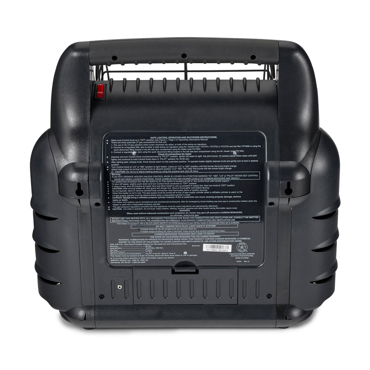 Mr. Heater Big Buddy Portable 4,000, 9,000, or 18,000 BTU Propane Heater MH18B