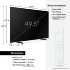 samsung the frame ls03b 50" qled 4k hdr smart tv - 2022 model