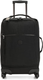 Women’s Darcey Small 22-Inch Softside Carry-On Rolling Luggage, Nylon, 360 Degree Spinning Wheels, Black Noir