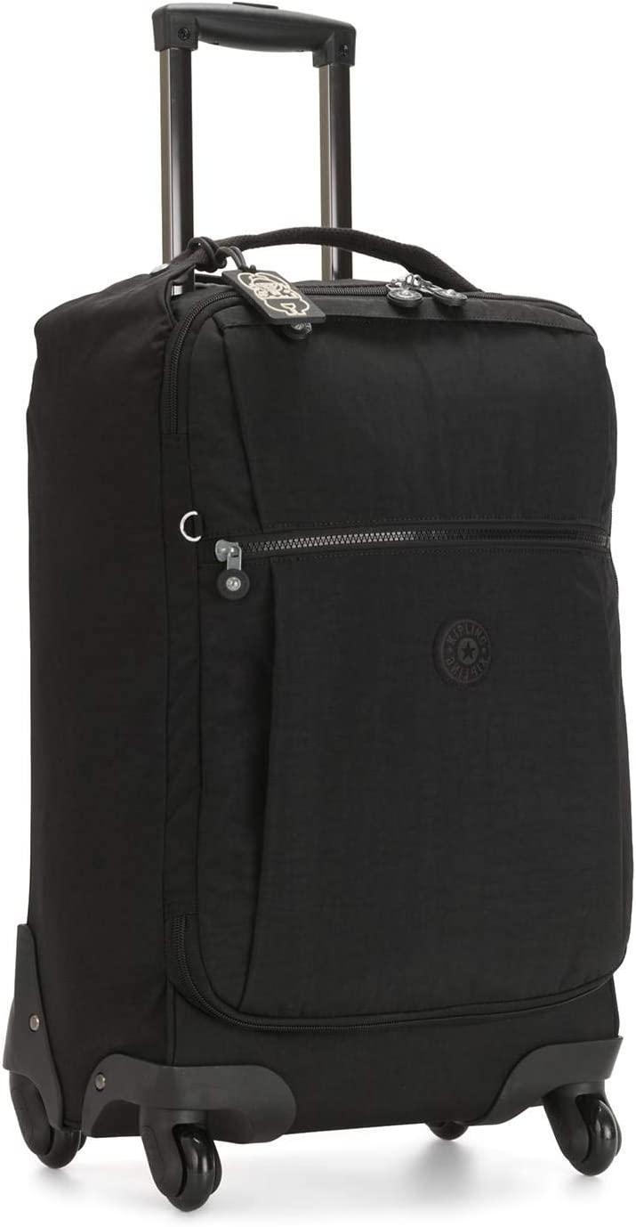 Women’s Darcey Small 22-Inch Softside Carry-On Rolling Luggage, Nylon, 360 Degree Spinning Wheels, Black Noir