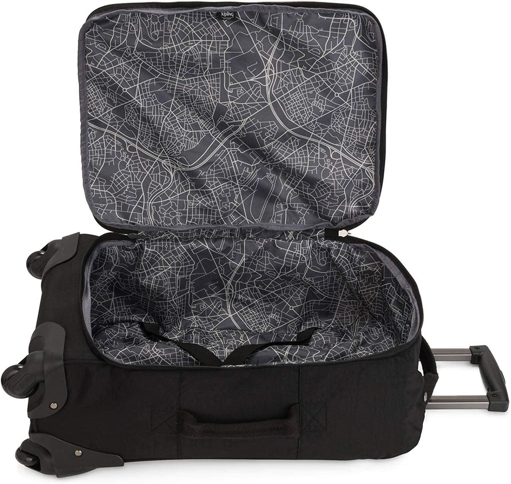 Women’s Darcey Small 22-Inch Softside Carry-On Rolling Luggage, Nylon, 360 Degree Spinning Wheels, Black Noir