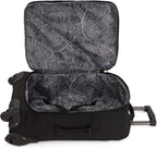 Women’s Darcey Small 22-Inch Softside Carry-On Rolling Luggage, Nylon, 360 Degree Spinning Wheels, Black Noir