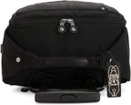 Women’s Darcey Small 22-Inch Softside Carry-On Rolling Luggage, Nylon, 360 Degree Spinning Wheels, Black Noir