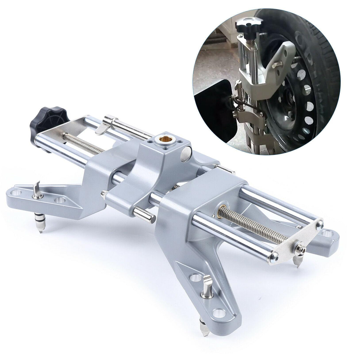11-25" Car Wheel Aligner Alignment 3D Precision Fixture 4 Wheel Positioner Tool