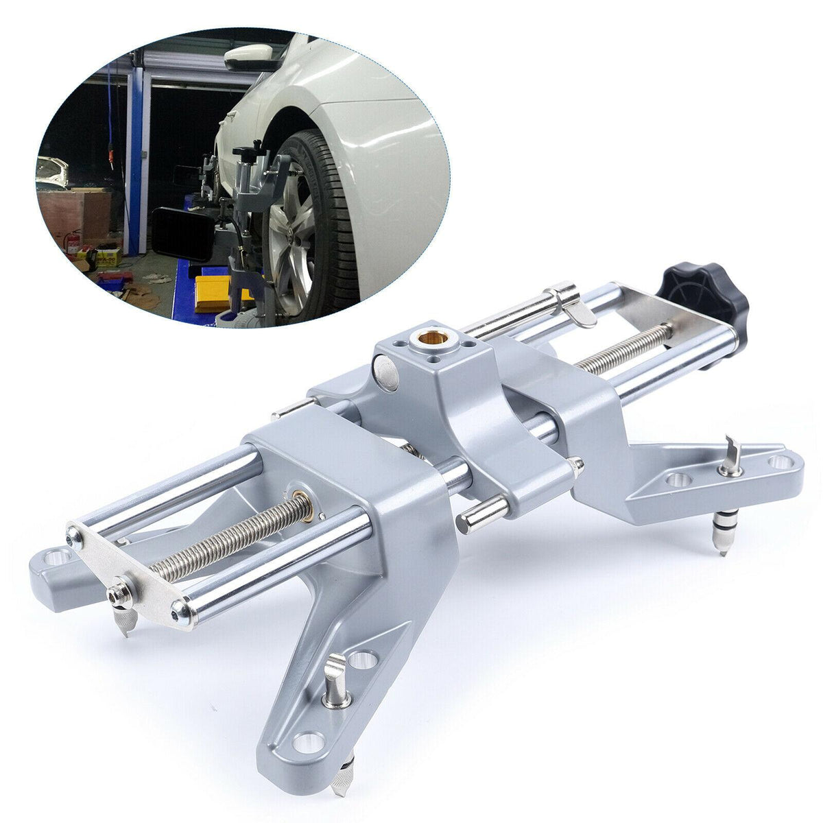 12-24" Wheel Aligner Alignment 3D Precision Fixture Four Wheel Positioner Metal