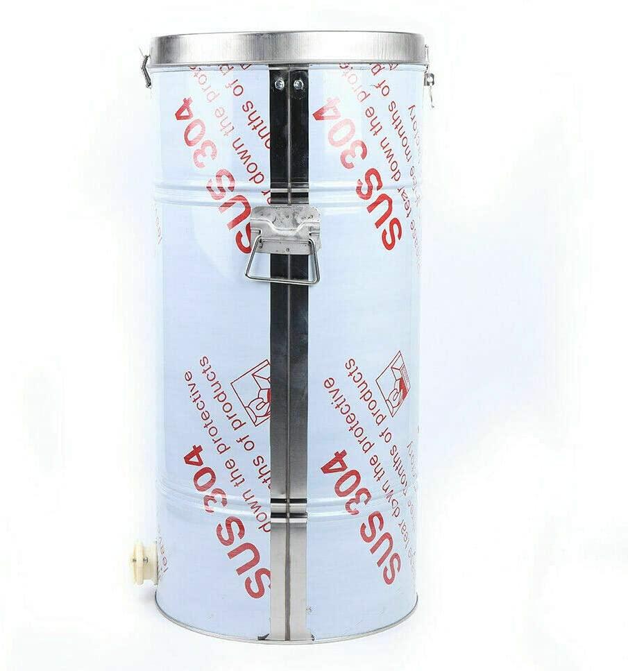 14"x 27" manual honey extractor beekeeping equipment,2 frame honey extractor separator honeycomb drum bee honey harvest, stainless steel durable usa stock