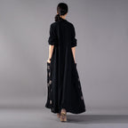 ethnic style vintage cotton and long cardigan coat