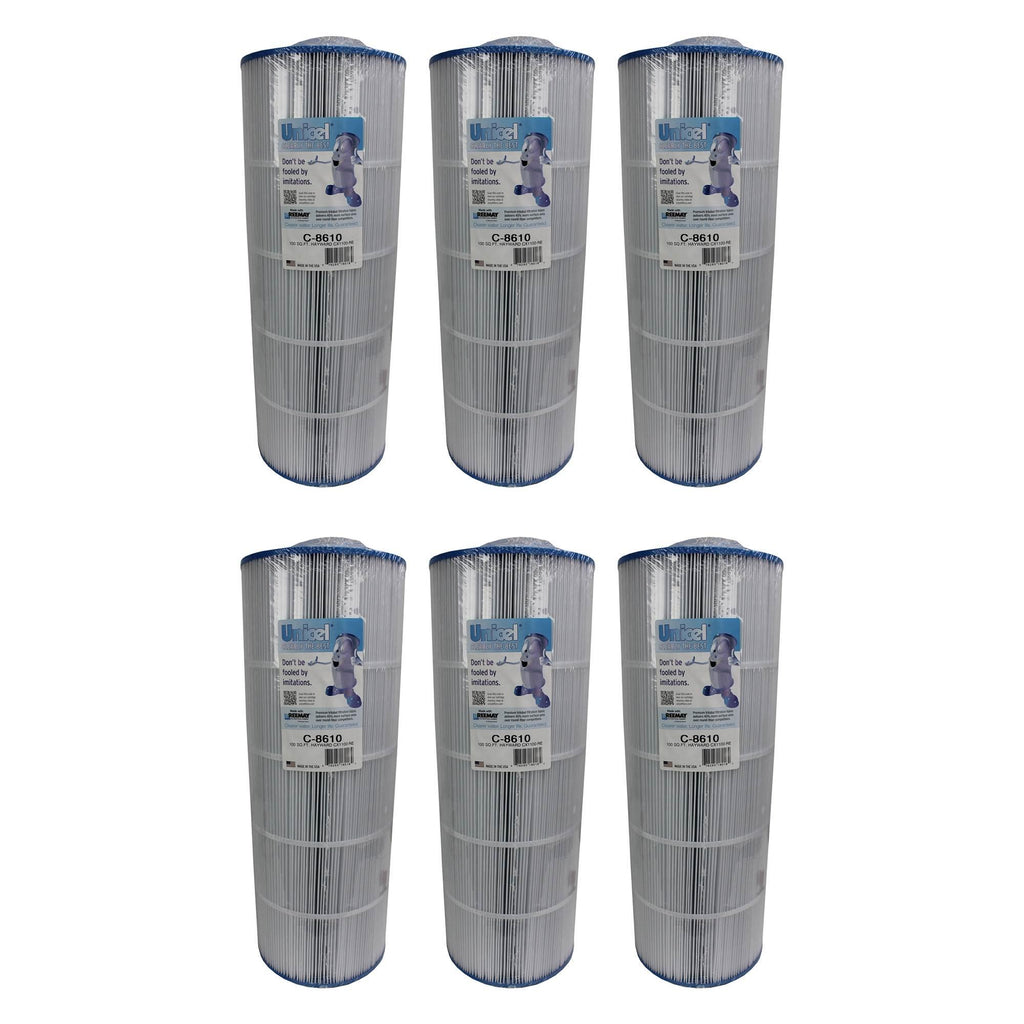 unicel c-8610 hayward star clear ii c1100 cx1100 pool filter cartridge (6 pack)