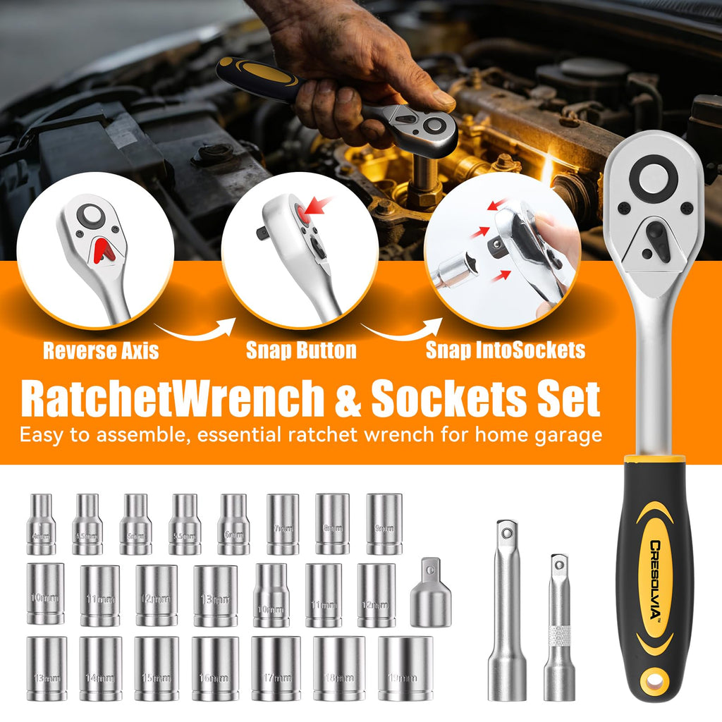 199 Piece Tool Kit for Home,General Household/Auto Repair Tool Set,Basic Hand Tool Kit with Socket Wrench,Tool Box Case for Men,Perfect for Diyer Handyman Homeowner