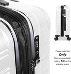 Luggage Suitcase PC+ABS Hardshell Carry On Luggage with Spinner Wheels