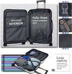 Luggage Suitcase PC+ABS Hardshell Carry On Luggage with Spinner Wheels