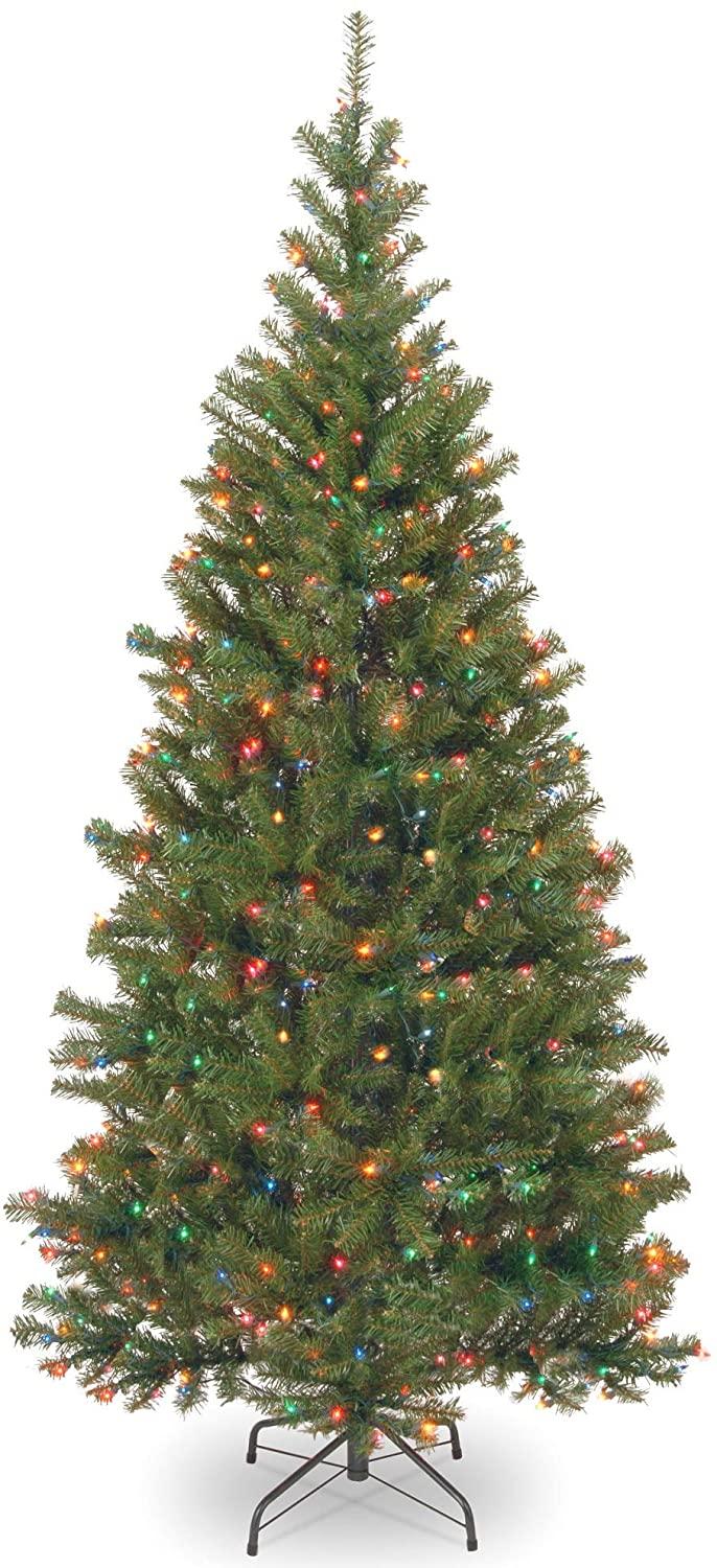Joedot 6' Pre-Lit Aspen Spruce Artificial Christmas Tree - Multi-Color Lights