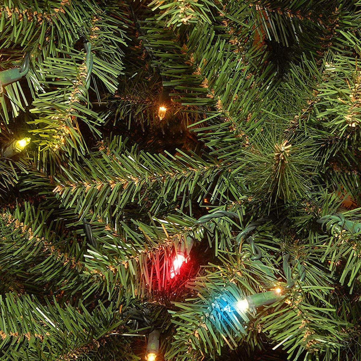 Joedot 6' Pre-Lit Aspen Spruce Artificial Christmas Tree - Multi-Color Lights