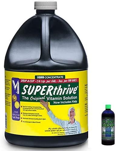 superthrive essential vitamin solution gallon with 2oz free sample of plant therapy plant wash