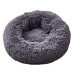 BluefrinLong Plush Pet Mat, PP Cotton Filling Winter Warm Dog Cat Pads, Round Pet Bed Seat Covers