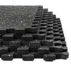 Xspec  1/2" Thick 48 sq ft Rubber Top EVA Foam Exercise Gym Mat 12 Pcs, Grey