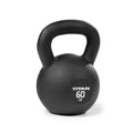 Fitness 60 LB Cast Iron Kettlebell, Single Piece Casting, LB Markings, Full Body Workout