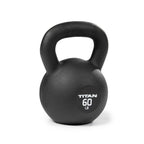 Fitness 60 LB Cast Iron Kettlebell, Single Piece Casting, LB Markings, Full Body Workout