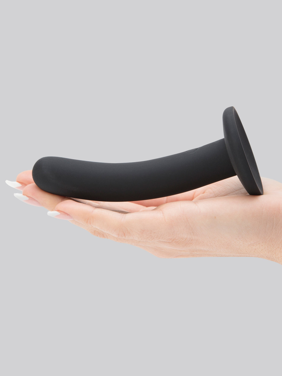 Lovehoney Slimline Silicone Suction Cup Dildo 5 Inch, Black