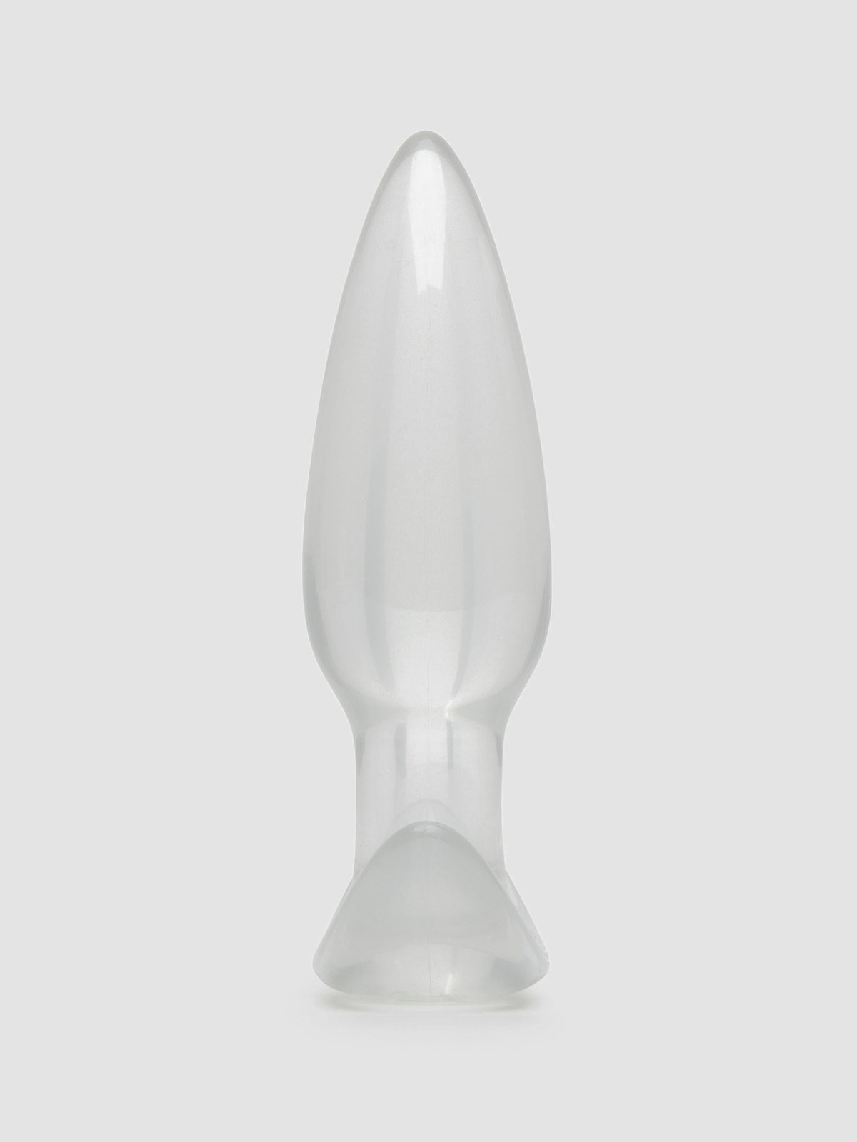 BASICS Clear T-Bar Butt Plug, Clear