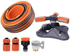 BBGS 360 Degree Rotating Watering Sprinkler, Automatic Water Sprinkler 3- Arm Sprinkler System, Apply to Lawn, Garden, Plant Irrigation (Size : 30m)