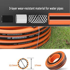 BBGS 360°Rotating Garden Sprinkler, Automatic Lawn Sprinkler Watering Sprayer, Adjustable Cover Large Area Irrigation System for Watering Plants or Outdoor Play (Color : with hose-25m)