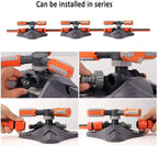 BBGS 360 Degree Rotating Watering Sprinkler, Automatic Water Sprinkler 3- Arm Sprinkler System, Apply to Lawn, Garden, Plant Irrigation (Size : 30m)